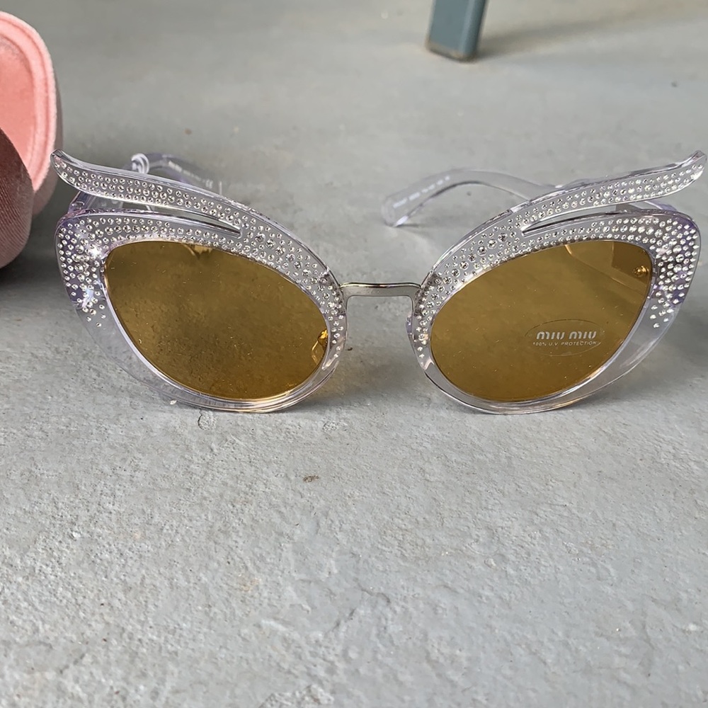 NWT Miu Miu Sunglasses clear - Picture 2 of 5